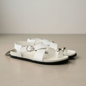 A New Day Women's Penelope Toe Ring Footbed Sandals Off-White 10 New With Tag